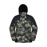 Mountain Warehouse Mens Shadow II Printed Ski Jacket Dark Green