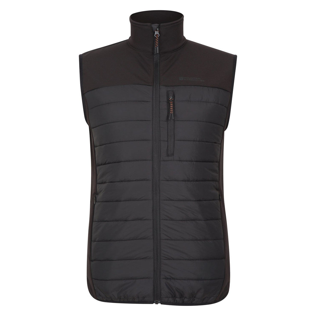 Mountain Warehouse Mens Turbine II Hybrid Padded Gilet Black
