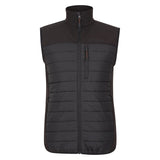 Mountain Warehouse Mens Turbine II Hybrid Padded Gilet Black