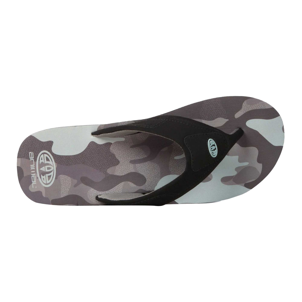 Animal Mens Jekyl Recycled Flip Flops Medium Grey