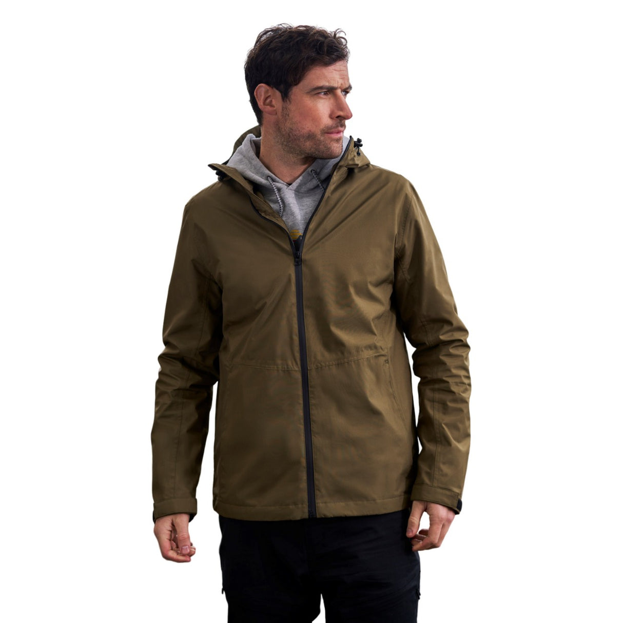 Mountain Warehouse Mens Covert Waterproof Jacket Dark Khaki