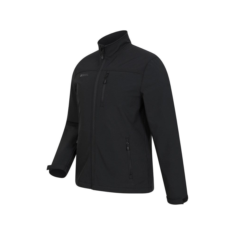 Mountain Warehouse Mens Grasmere Soft Shell Jacket Black