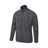 Mountain Warehouse Mens Snowdon II Full Zip Fleece Jacket Charcoal