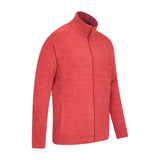 Mountain Warehouse Mens Snowdon II Full Zip Fleece Jacket Dark Red