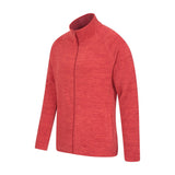 Mountain Warehouse Mens Snowdon II Full Zip Fleece Jacket Dark Red