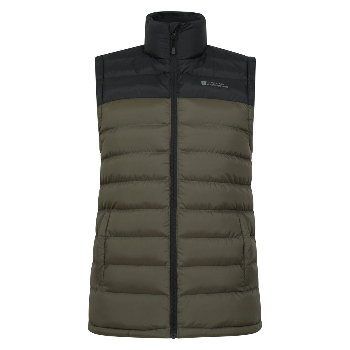 Mountain Warehouse Mens Seasons II Padded Gilet Khaki Green