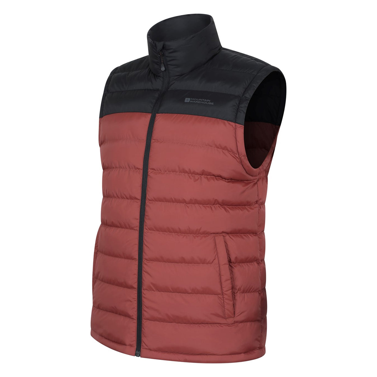 Mountain Warehouse Mens Seasons II Padded Gilet Berry