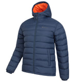 Mountain Warehouse Mens Seasons II Camo Padded Jacket Blue