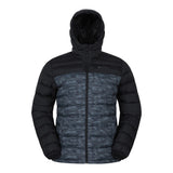 Mountain Warehouse Mens Seasons II Camo Padded Jacket Monochrome