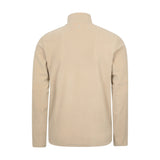 Mountain Warehouse Mens Camber II Camo Half Zip Fleece Top Off White