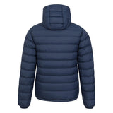 Mountain Warehouse Mens Seasons Faux Fur Lined Padded Jacket Navy