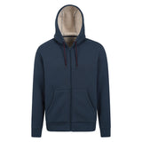 Mountain Warehouse Mens Dalton Borg Lined Full Zip Hoodie Navy