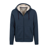 Mountain Warehouse Mens Dalton Borg Lined Full Zip Hoodie Navy
