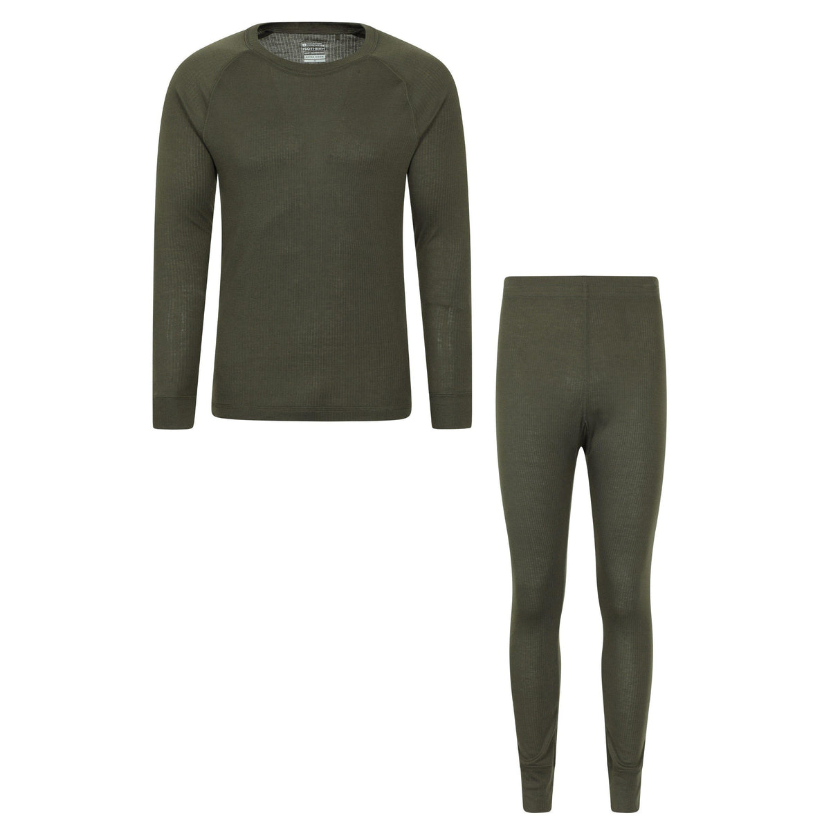 Mountain Warehouse Mens Talus Thermal Base Layer Set Khaki Green