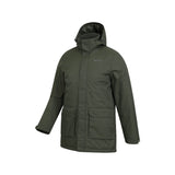 Mountain Warehouse Mens Ranger Padded Parka Khaki Green