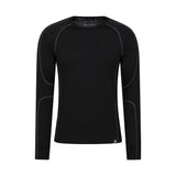Mountain Warehouse Mens Asgard Merino Wool Base Layer Set Black