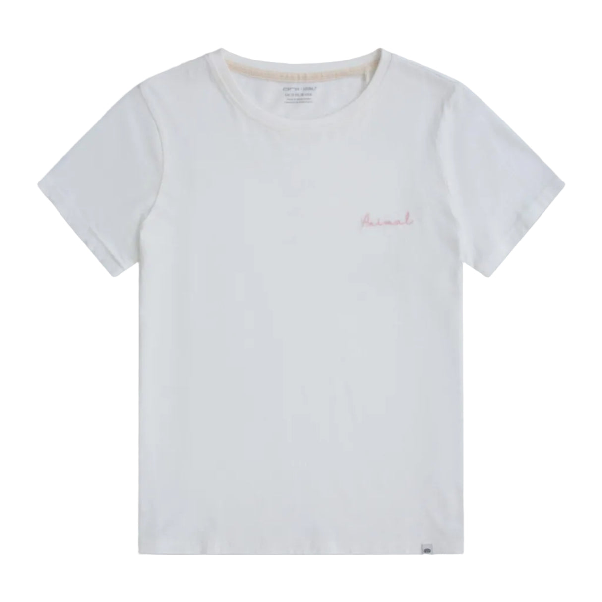 Animal Womens Marina Logo Organic T-Shirt Off White