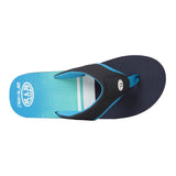 Animal Mens Jekyl Colour Block Recycled Flip Flops Blue