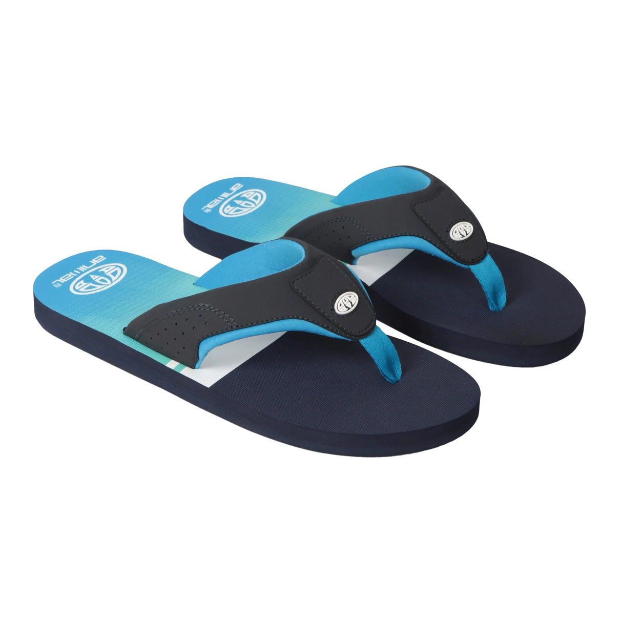 Animal Mens Jekyl Colour Block Recycled Flip Flops Blue