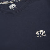 Animal Mens Tommy Graphic Print Organic Long-Sleeved T-Shirt Dark Blue