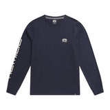 Animal Mens Tommy Graphic Print Organic Long-Sleeved T-Shirt Dark Blue
