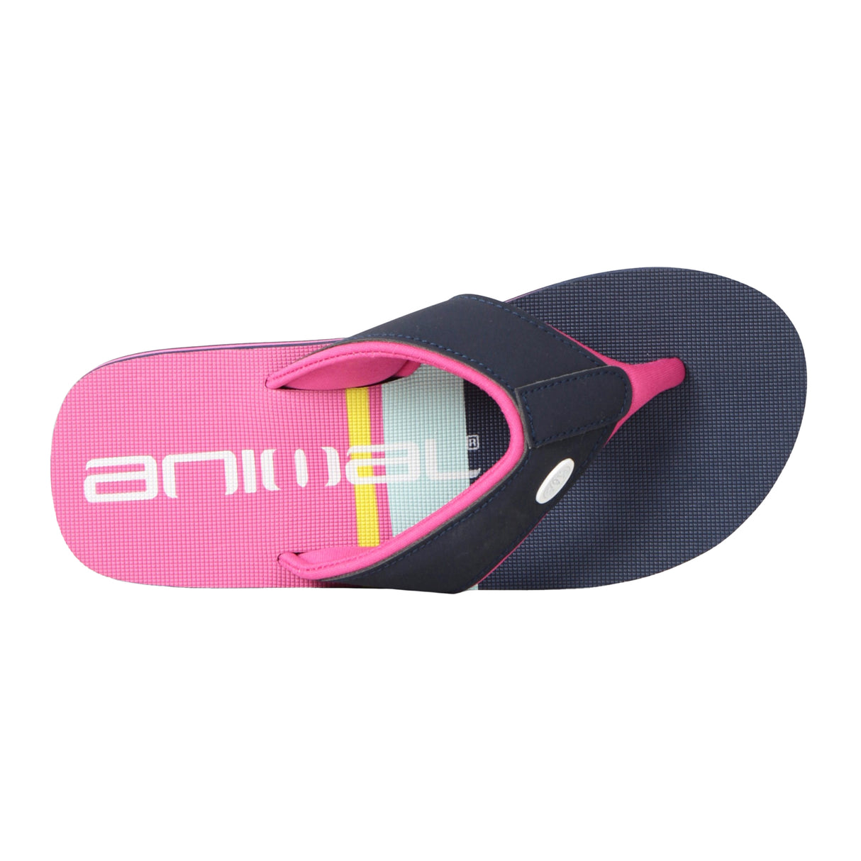 Animal Kids Swish Contrast Recycled Flip Flops Space Pink