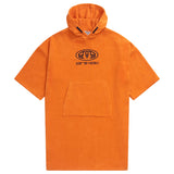 Animal Kids Gill Towelling Organic Poncho Orange