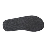 Animal Mens Wave Sliders Charcoal