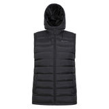 Mountain Warehouse Mens Seasons Hooded Padded Gilet Black