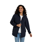 Animal Womens Pace Packable Waterproof Jacket Navy