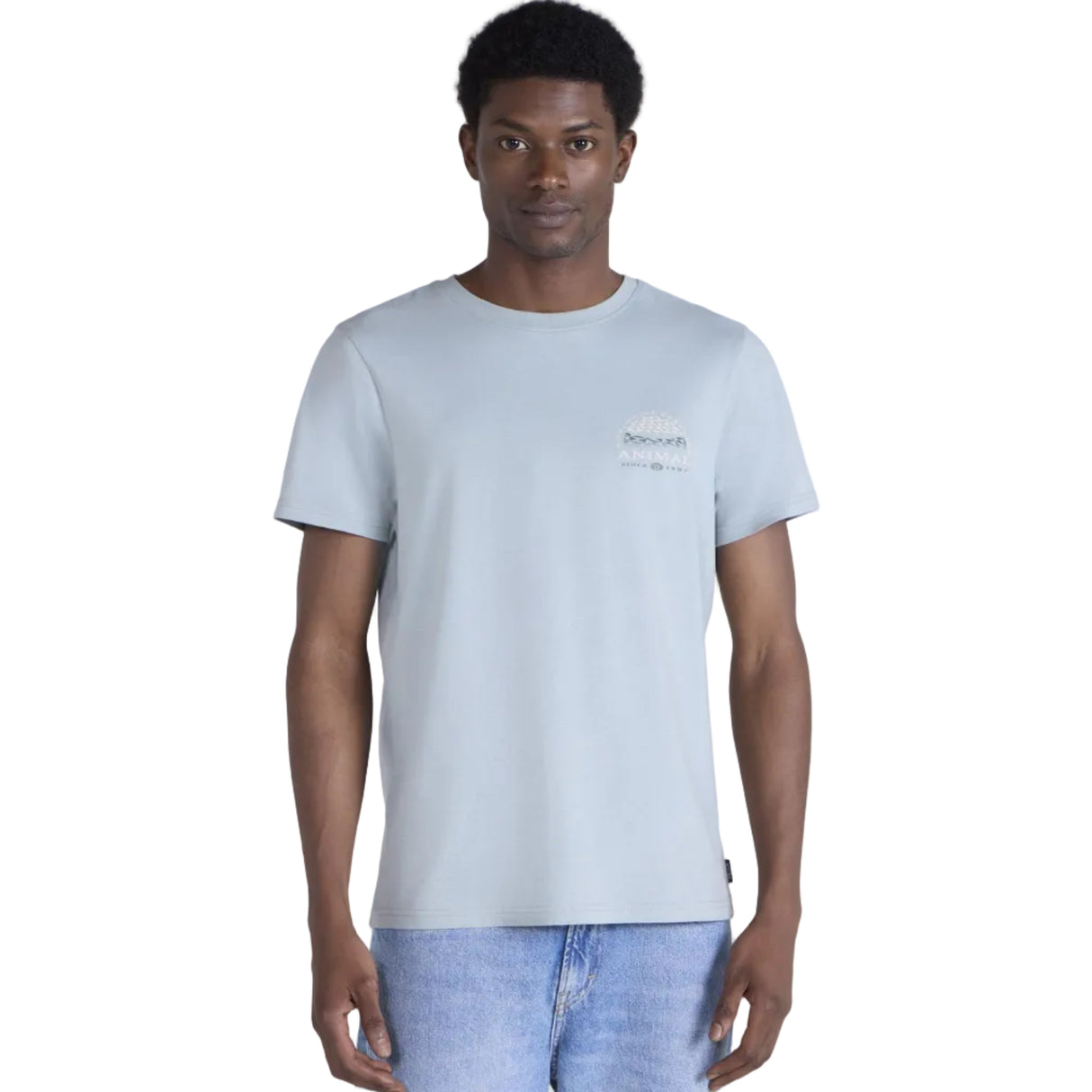 Animal Mens Jacob Organic T-Shirt Light Teal
