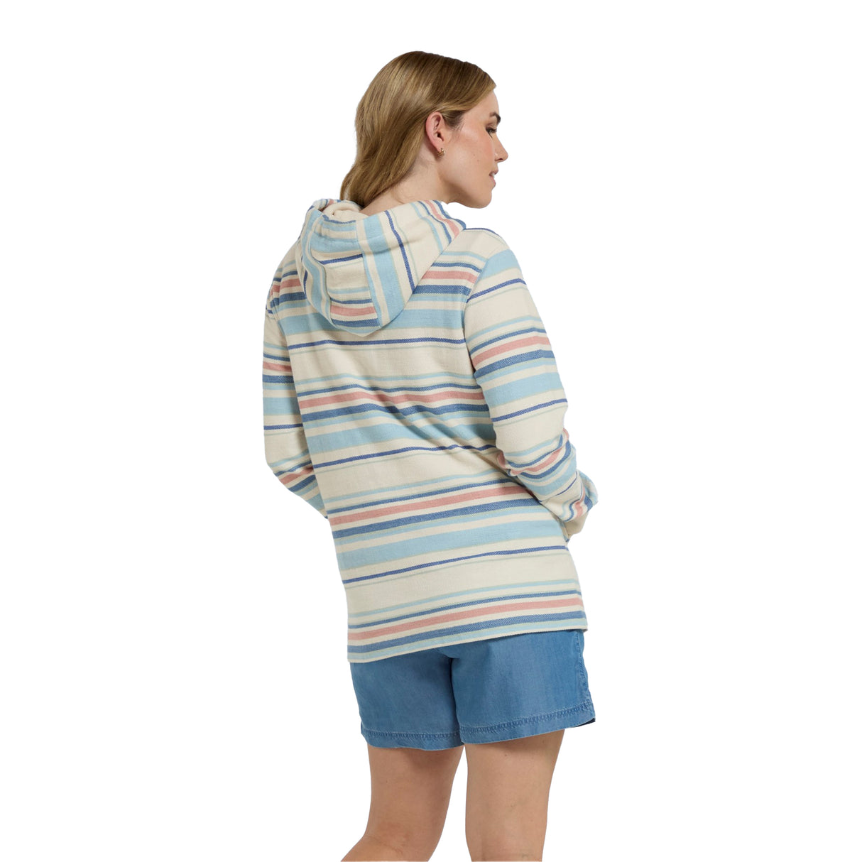 Animal Womens Lila Organic Beach Hoodie Coral