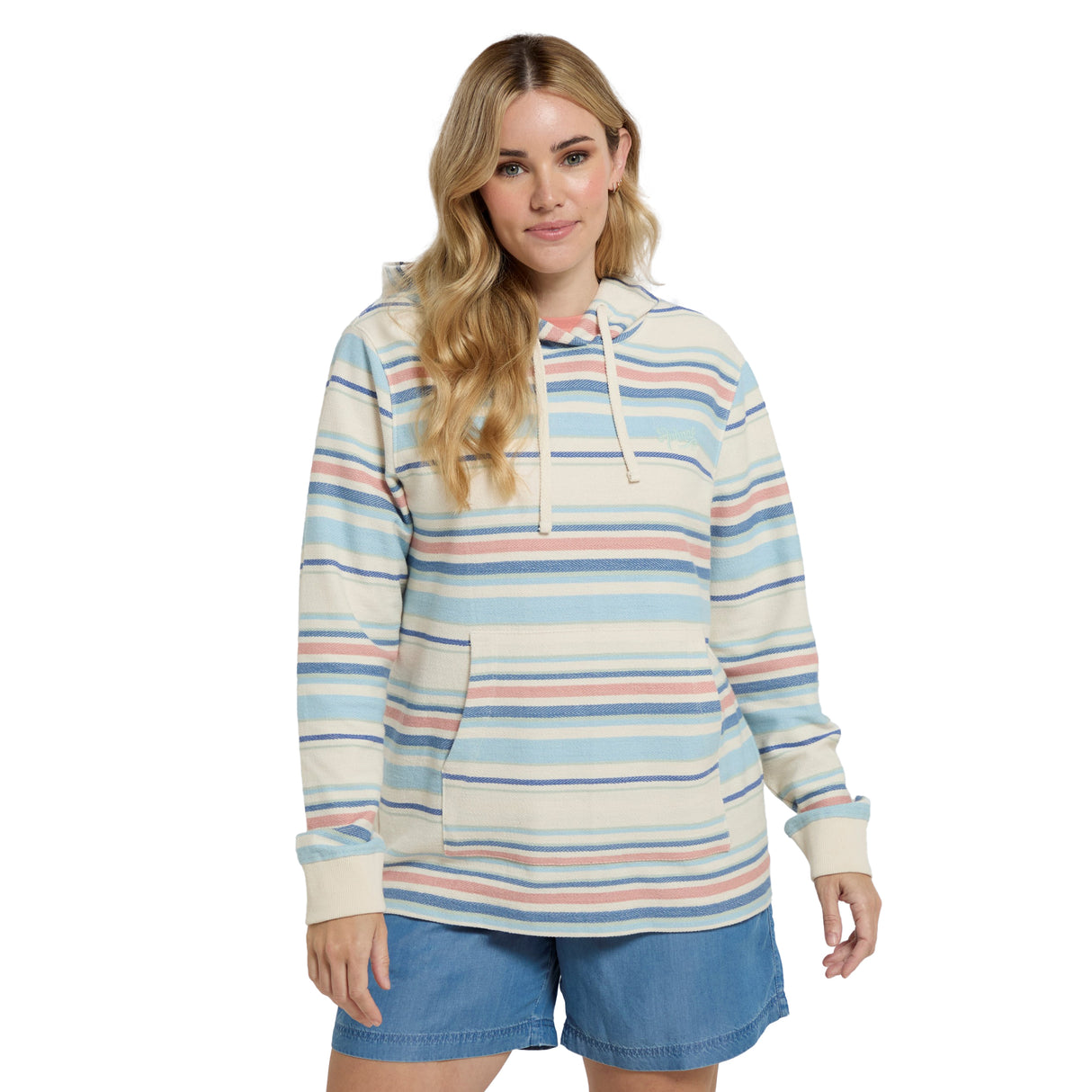 Animal Womens Lila Organic Beach Hoodie Coral