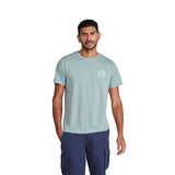 Animal Mens Jacob Back Print Organic T-Shirt Pale Green