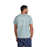 Animal Mens Jacob Back Print Organic T-Shirt Pale Green
