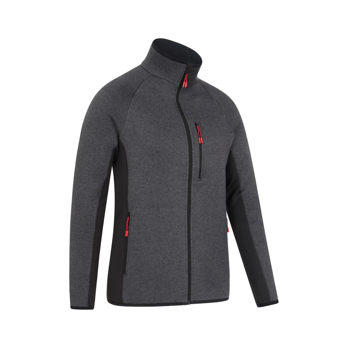 Mountain Warehouse Mens Treston Full Zip Fleece Jacket Black