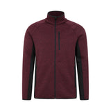 Mountain Warehouse Mens Treston Full Zip Fleece Jacket Burgundy