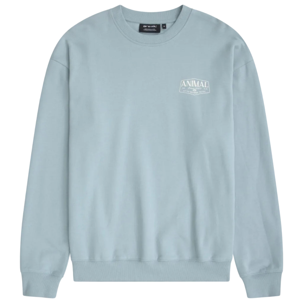 Animal Mens Jonah Organic Sweatshirt Bright Blue