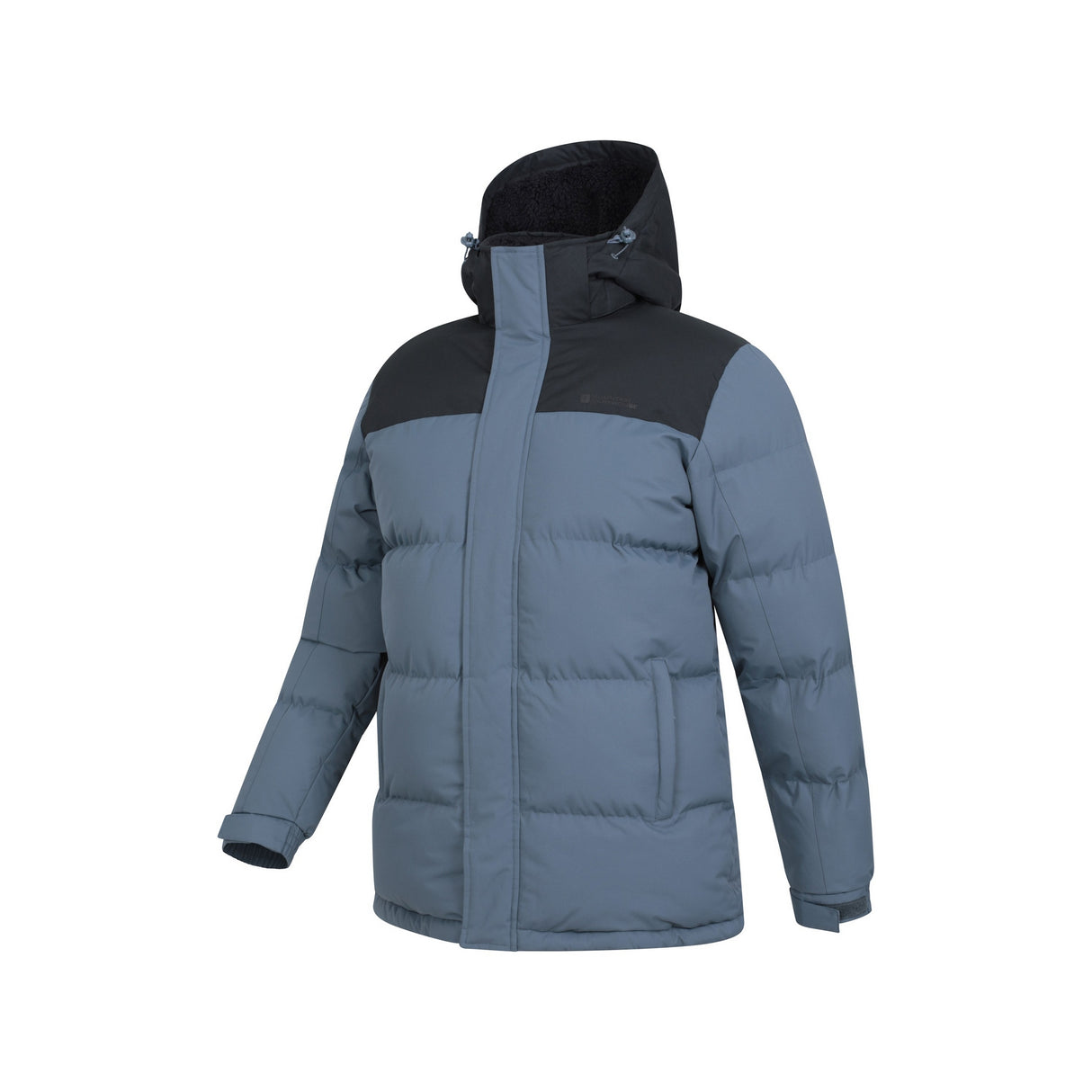 Mountain Warehouse Mens Snow Borg Lined Padded Jacket Grey