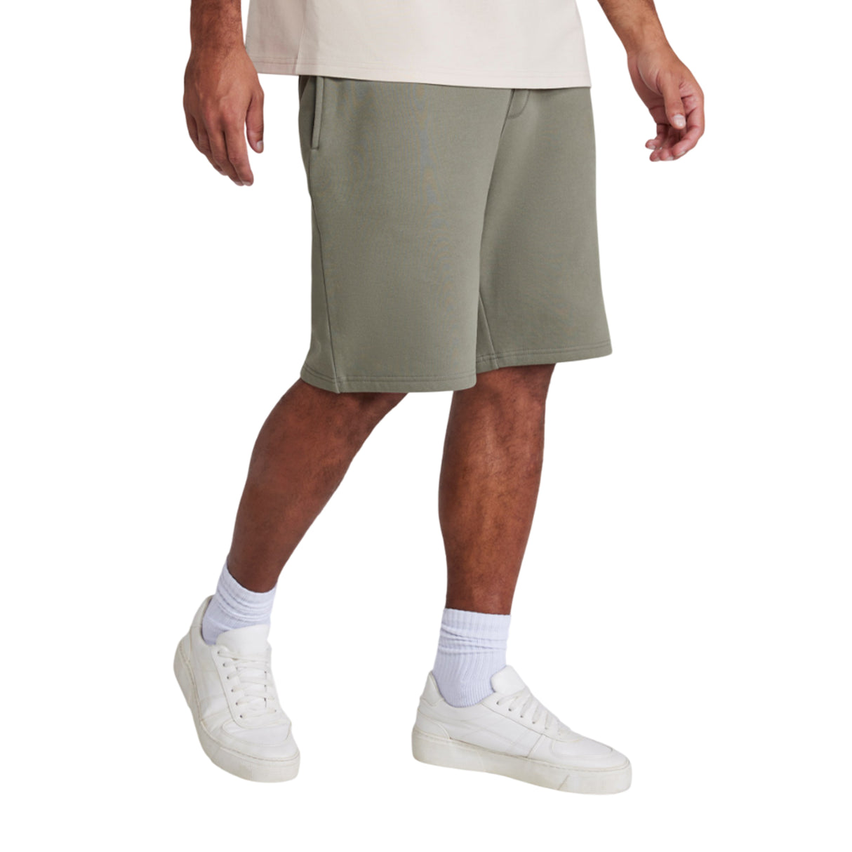Animal Mens Driver Casual Shorts Khaki Green