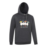 Mountain Warehouse Mens Great British Weather Overhead Hoodie Charcoal