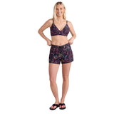 Animal Womens Aurora All-Over Print Board Shorts Jet Black