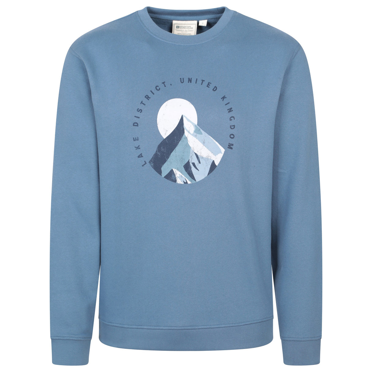 Mountain Warehouse Mens Regional District Lake Sweatshirt Blue