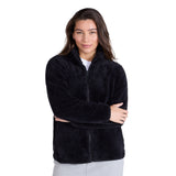 Animal Womens Teddy Fleece Full Zip Jacket Jet Black