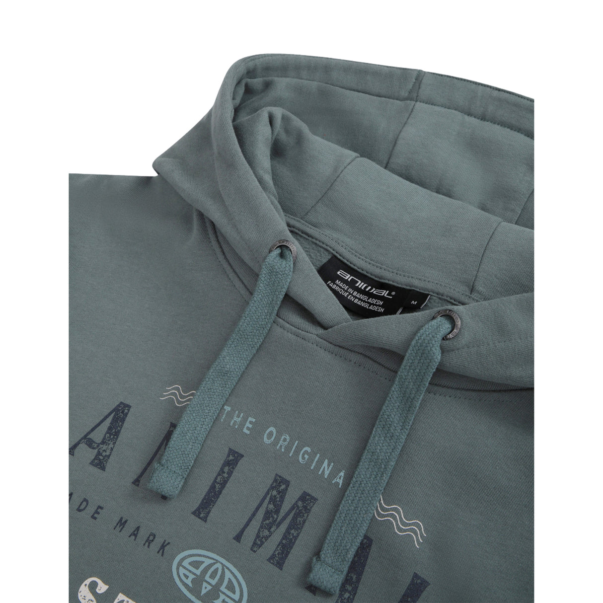 Animal Mens River Falmouth Hoodie Green