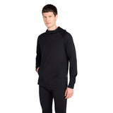 Animal Mens Merino Wool Hoodie Black