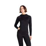 Animal Womens Merino Wool Hoodie Black