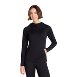 Animal Womens Merino Wool Hoodie Black