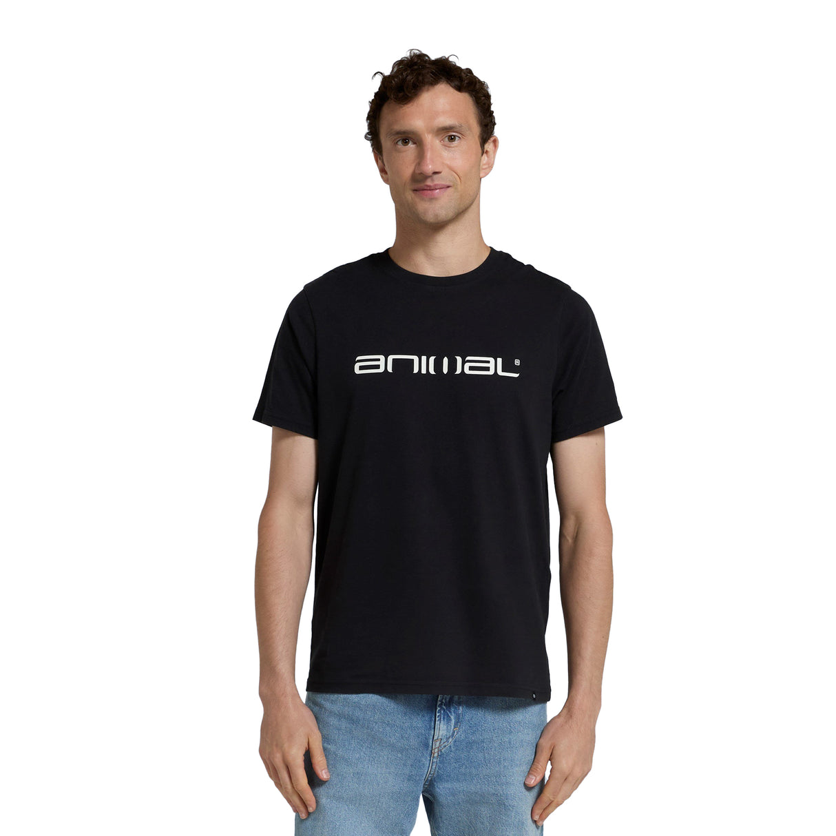 Animal Mens Leon Organic Relaxed Fit T-Shirt Black