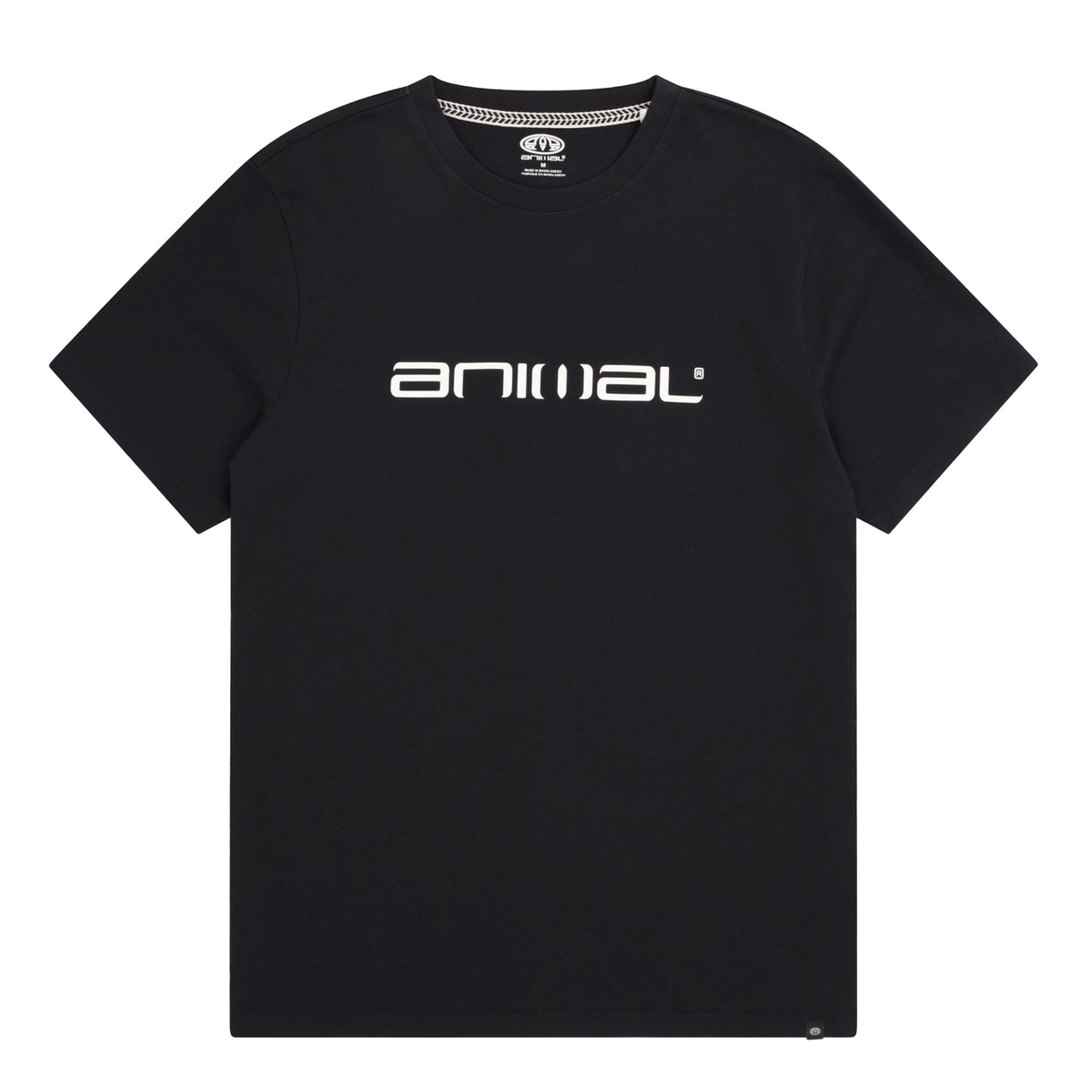 Animal Mens Leon Organic Relaxed Fit T-Shirt Black